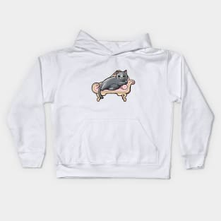 Chonk Lounge Cat Kids Hoodie